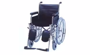 Hafif ve dayanıklı manuel tekerlekli sandalye, engelli ve yaşlı bireyler için ideal kullanışlılık sağlar.